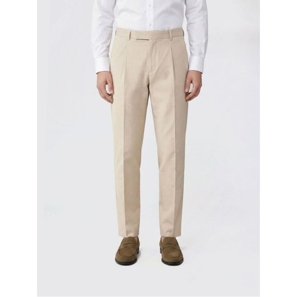 Pt Torino Men Tailored Linen Blend Trousers Pt Torino